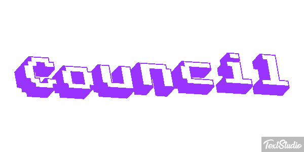 Council Text effect
