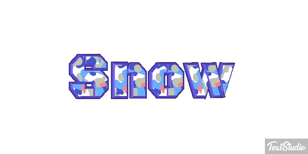 Snow Text effect