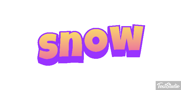 Snow Text effect