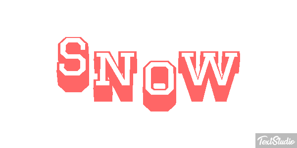 Snow Text effect
