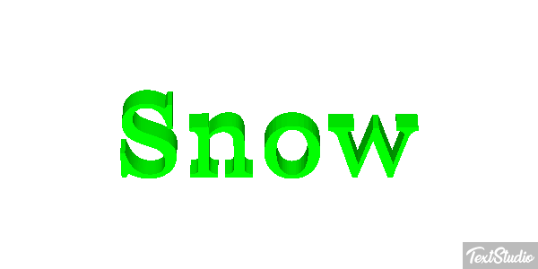Snow Text effect
