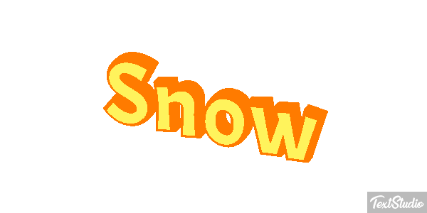Snow Text effect