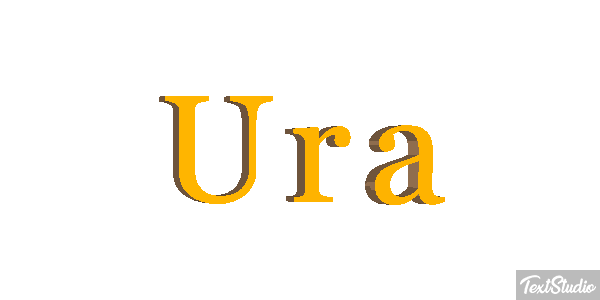 Ura Efeito do texto