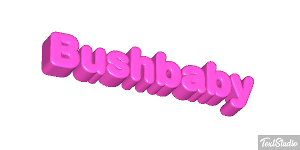 Bushbaby Texteffekt