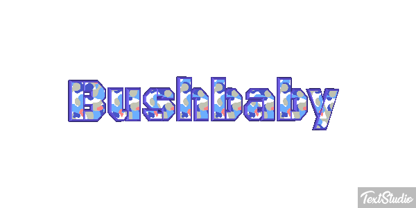Bushbaby Texteffekt