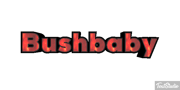 Bushbaby Texteffekt