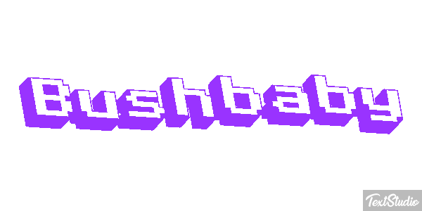 Bushbaby Texteffekt