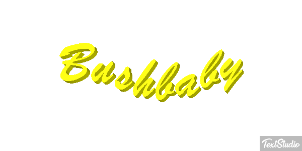 Bushbaby Texteffekt