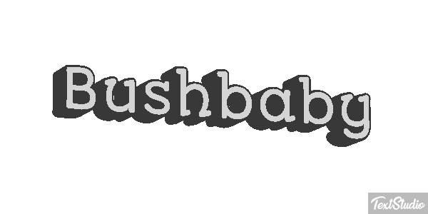Bushbaby Texteffekt