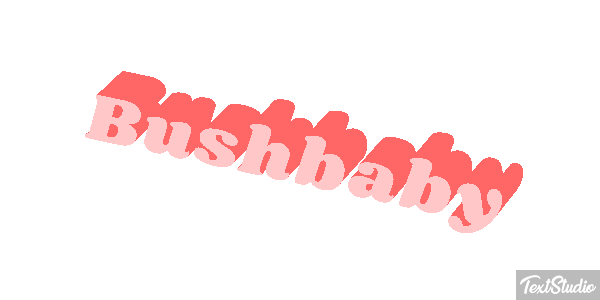 Bushbaby Texteffekt