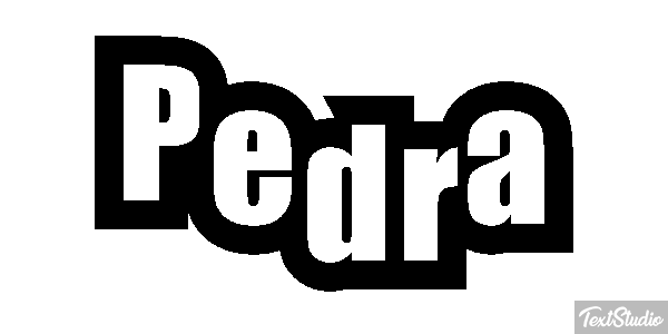 Pedra Efeito do texto