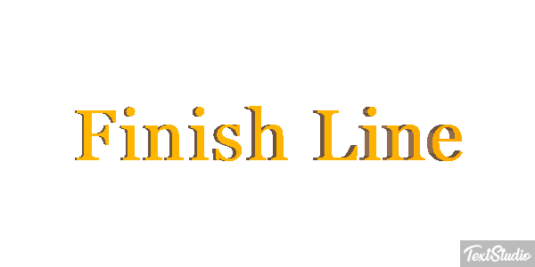 Finish Line Metin efekti