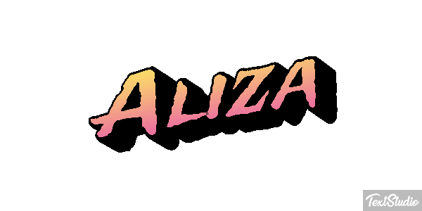 Aliza Text effect