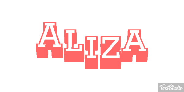 Aliza Text effect