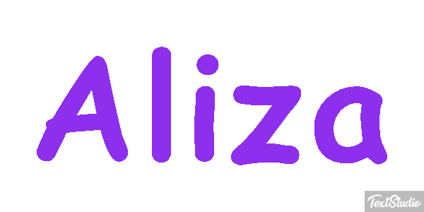 Aliza Text effect
