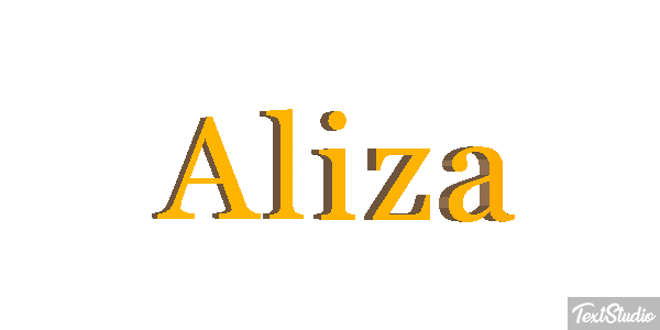 Aliza Text effect