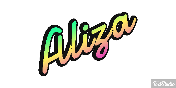 Aliza Text effect