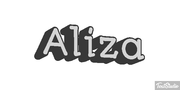Aliza Text effect