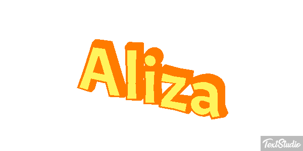 Aliza Text effect