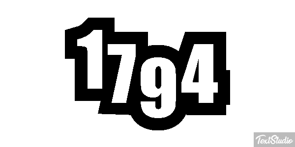 1794 Text effect