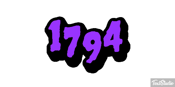 1794 Text effect