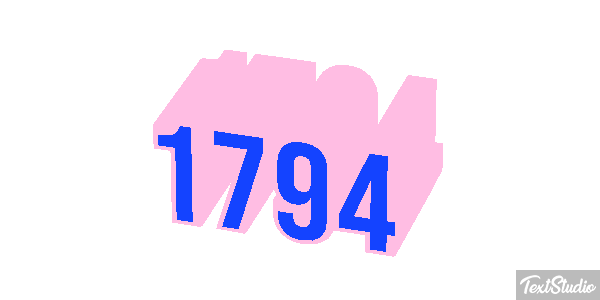 1794 Text effect