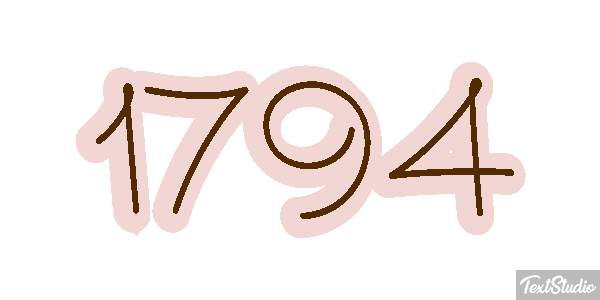 1794 Text effect