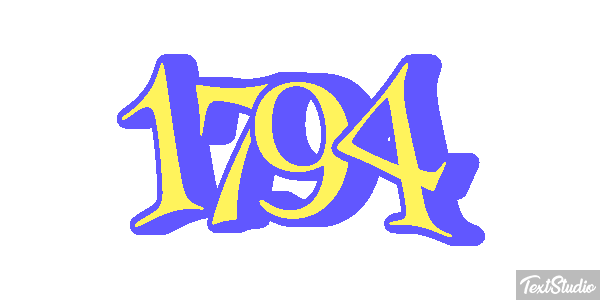 1794 Text effect