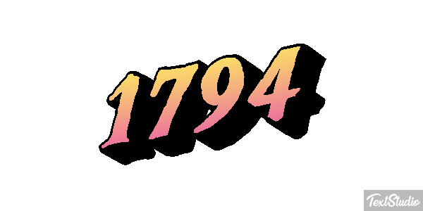 1794 Text effect