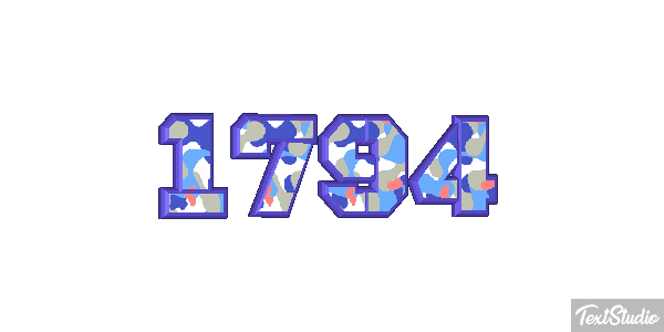 1794 Text effect