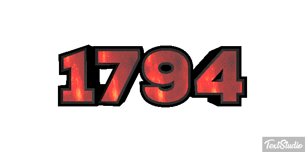 1794 Text effect