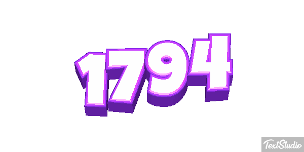 1794 Text effect