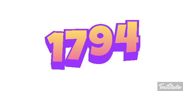 1794 Text effect
