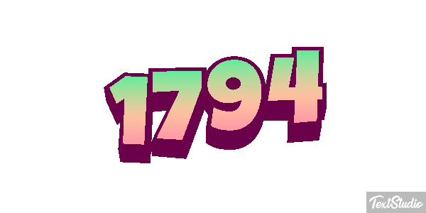1794 Text effect