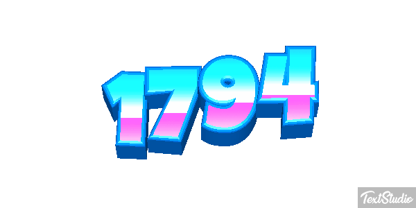 1794 Text effect