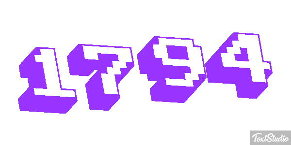 1794 Text effect