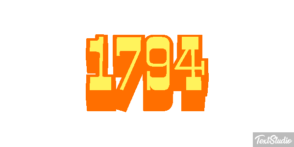 1794 Text effect