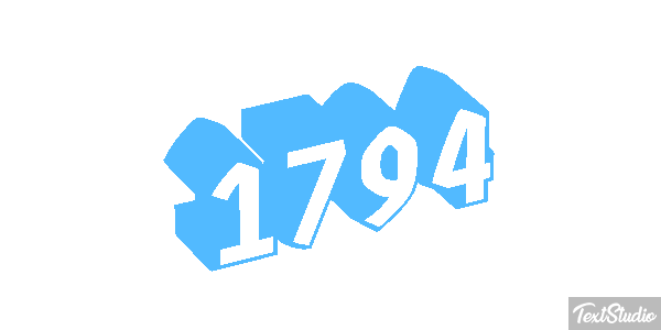 1794 Text effect