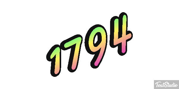 1794 Text effect