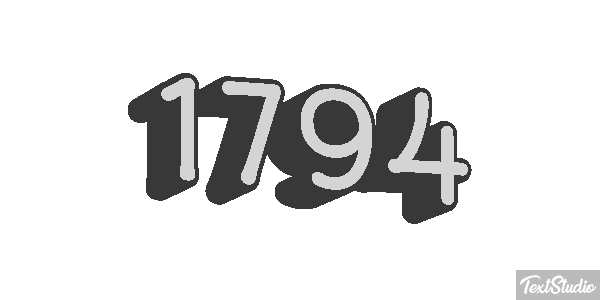 1794 Text effect