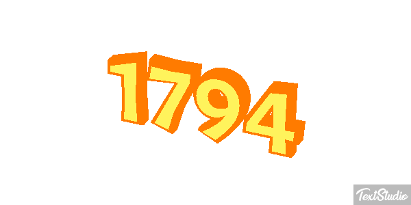 1794 Text effect