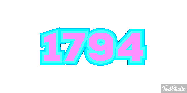 1794 Text effect