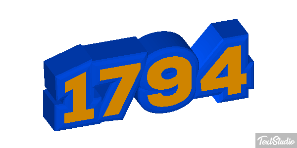 1794 Text effect