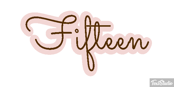 Fifteen Effet de texte