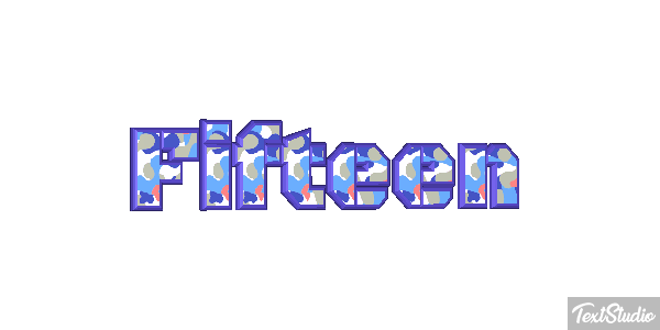 Fifteen Effet de texte