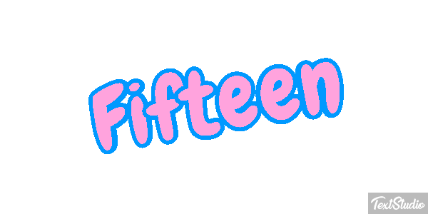 Fifteen Effet de texte