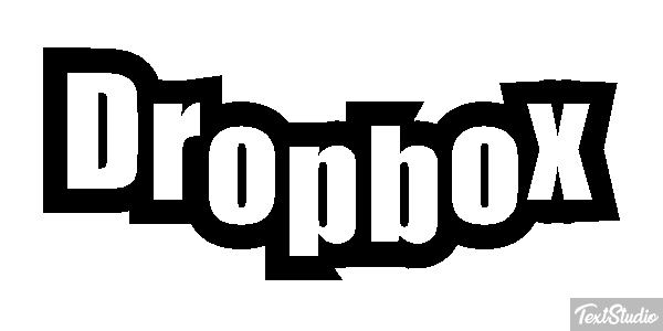 Dropbox Текстовый эффект