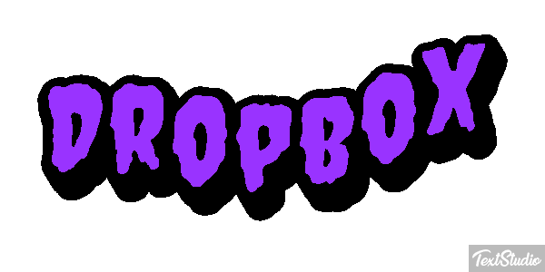 Dropbox Текстовый эффект