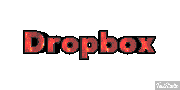 Dropbox Текстовый эффект