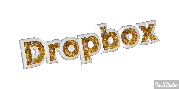 Dropbox Текстовый эффект